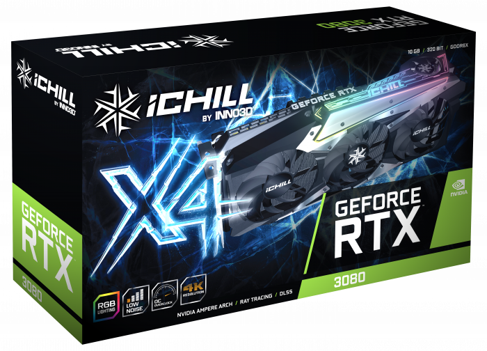 INNO3D GEFORCE RTX™ 3080 ICHILL X4 LHR | Inno3D - Graphics Cards