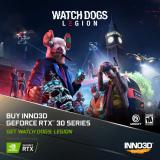 BUY AN INNO3D GEFORCE RTX 30 SERIES GAMING GRAPHICS CARD, GET WATCH DOGS: LEGION