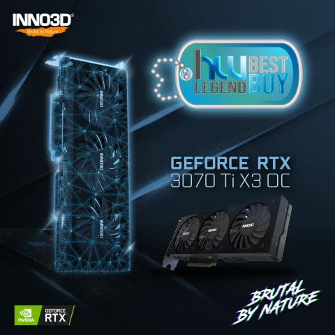  INNO3D GEFORCE RTX 3070 TI X3 OC GETS ‘BEST BUY’ AWARD FROM HW LEGEND!