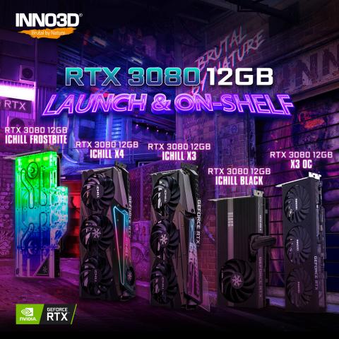 INNO3D GEFORCE RTX™ 3080 12GB: LAUNCH AND ON-SHELF