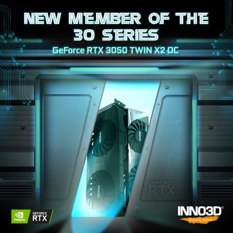 NEW MEMBER OF THE 30 SERIES: INNO3D GEFORCE RTX™ 3050 TWIN X2 / OC