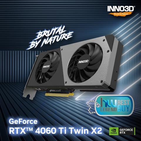  INNO3D GEFORCE RTX 4060 TI 8GB TWIN X2 GETS BEST BUY AWARD FROM HW LEGEND!