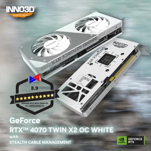 Inno3D RTX 4070 Twin X2 OC White Stealth Graphics Card Review – Good Idea, But Can Be Better
